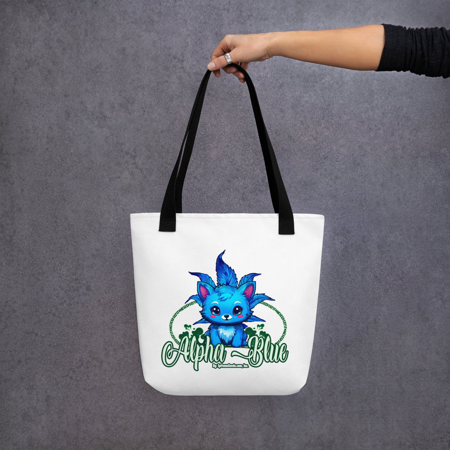 Alpha Blue Strain Tote bag