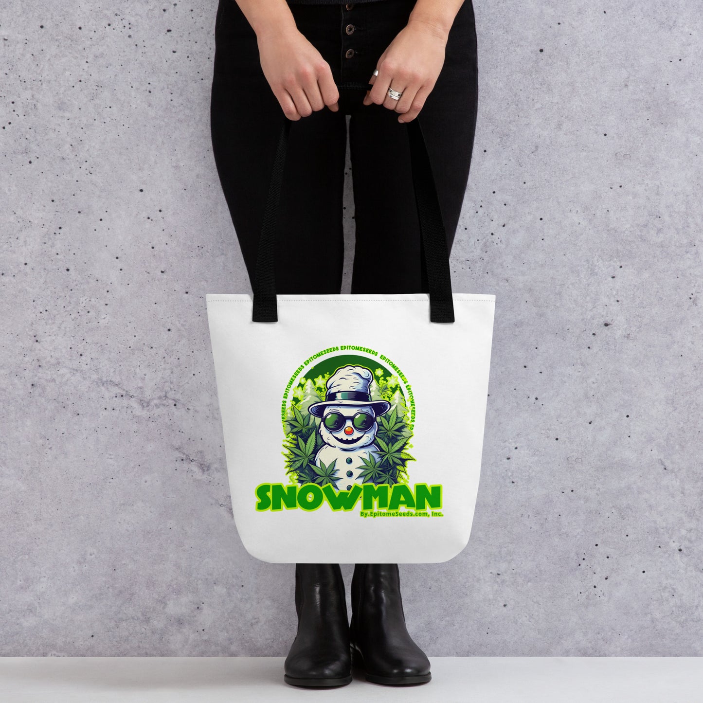 Snowman Strain Tote bag