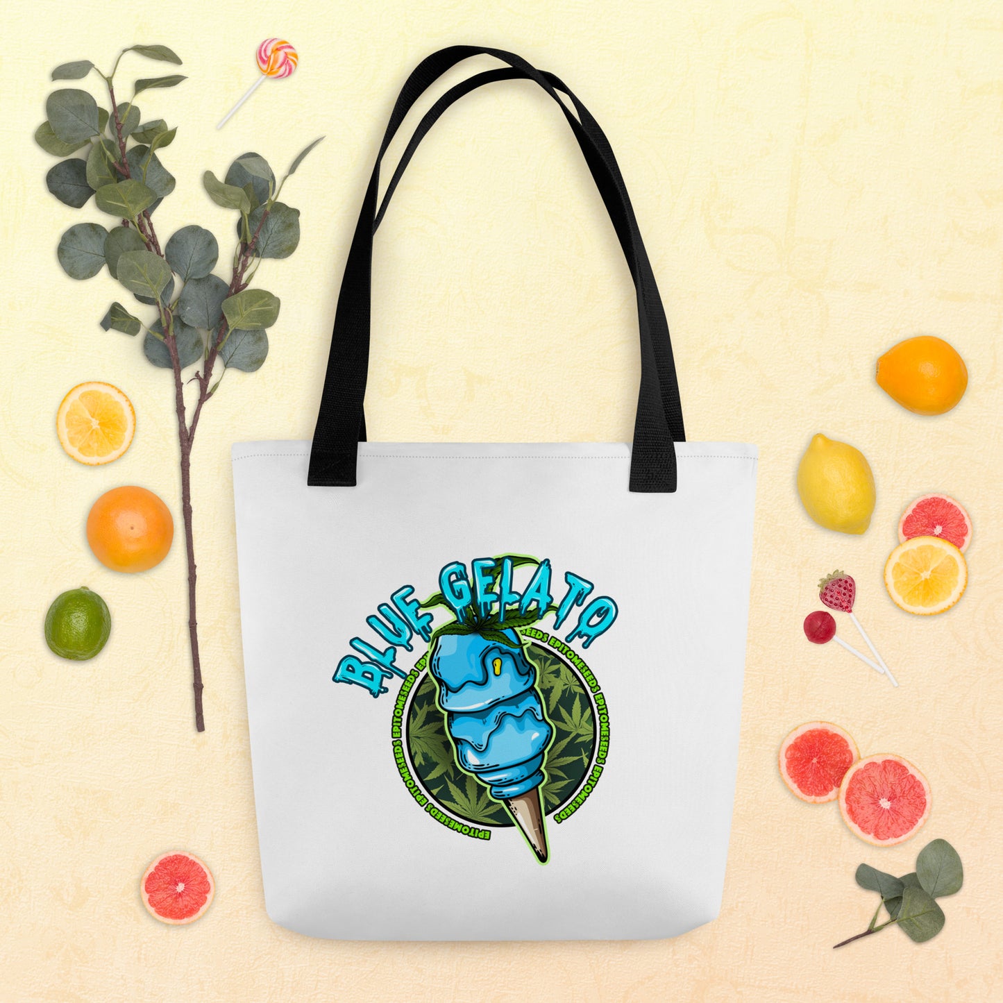 Blue Gelato Strain Tote bag