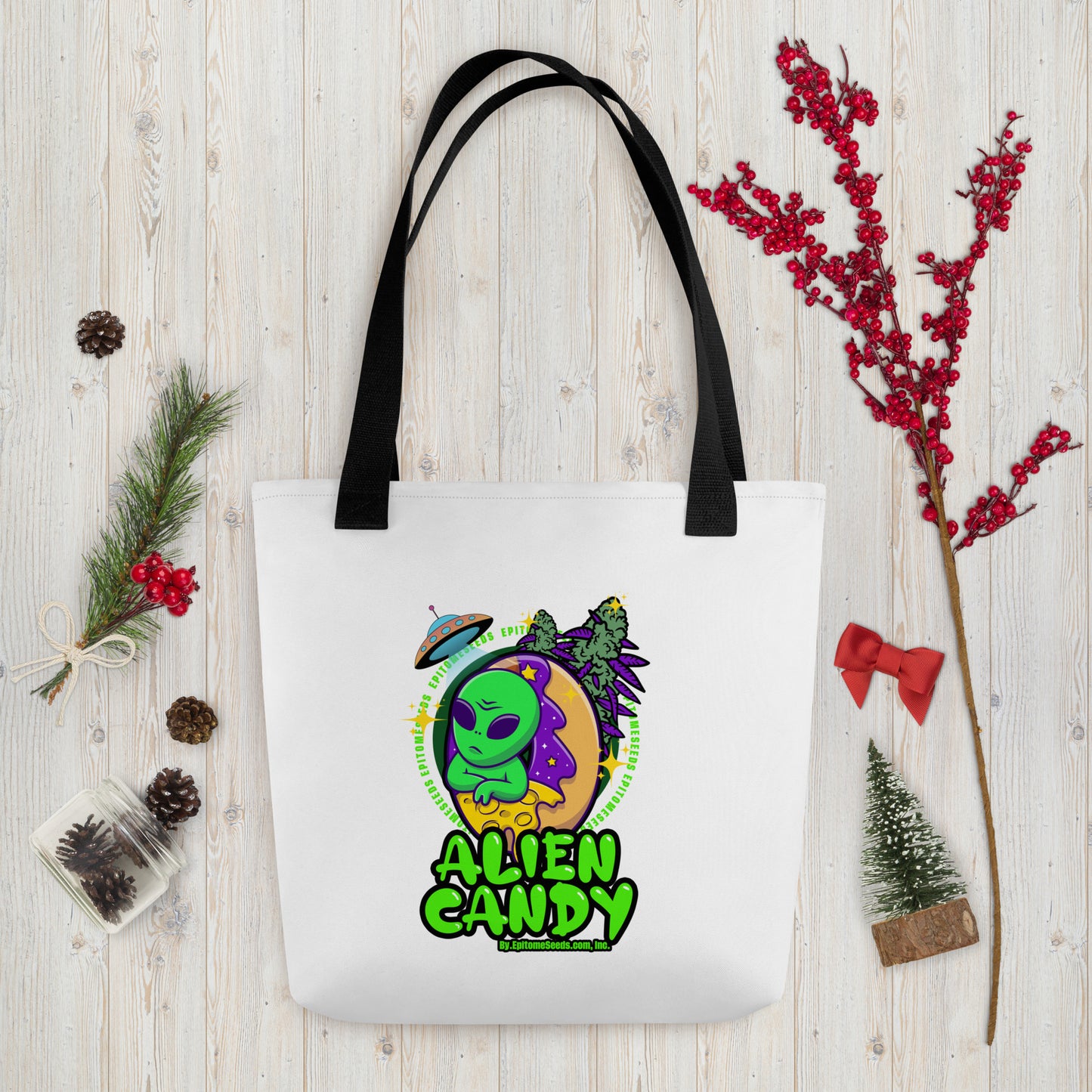 Alien Candy Strain Tote bag