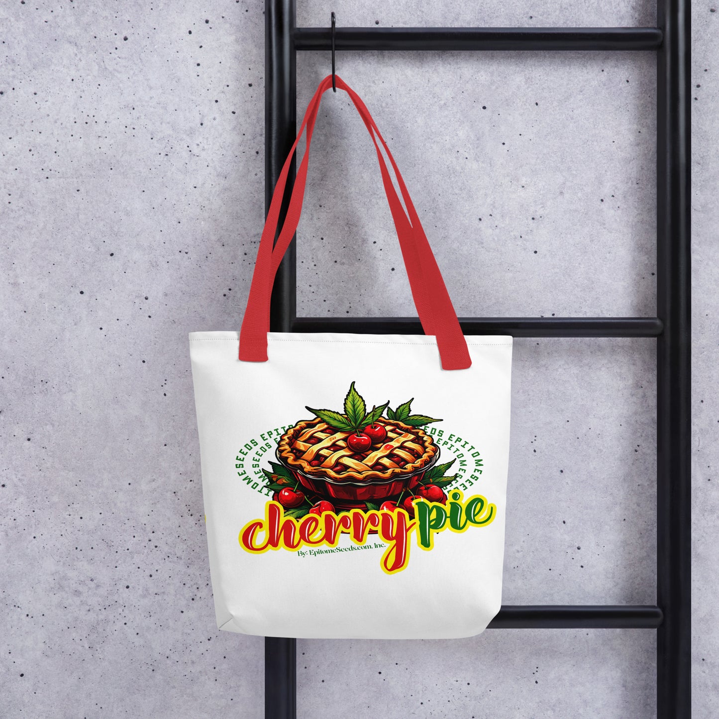 Cherry Pie Strain Tote bag