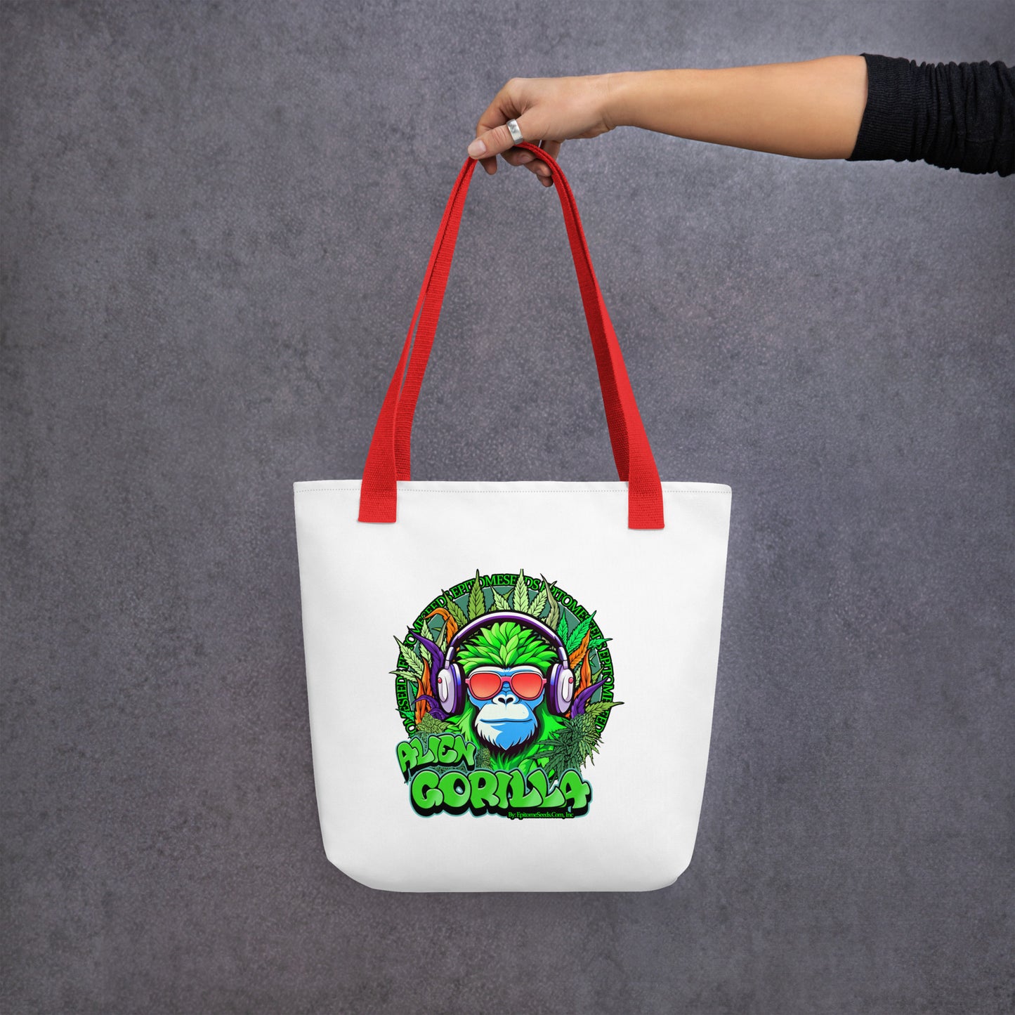 Alien Gorilla Strain Tote bag