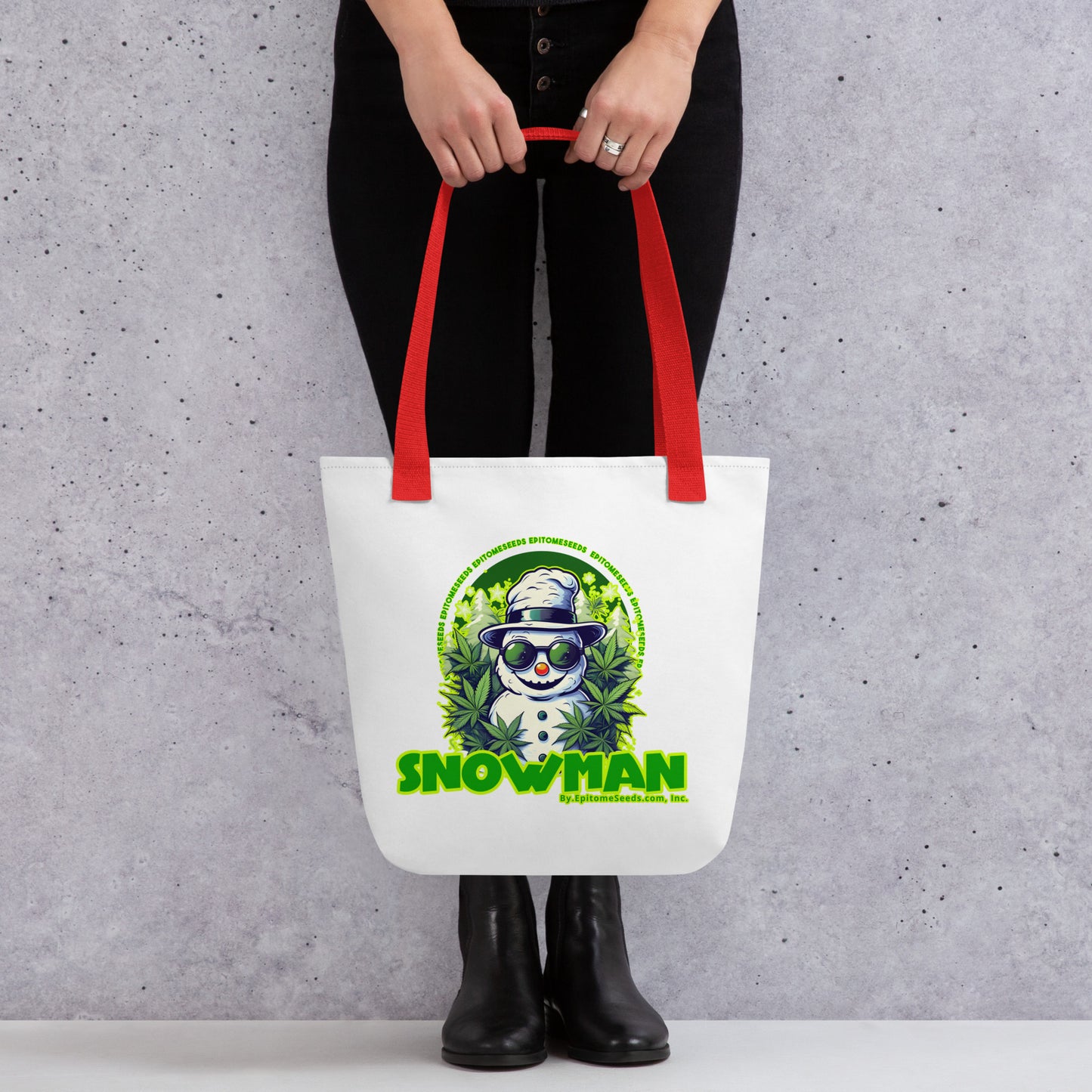 Snowman Strain Tote bag