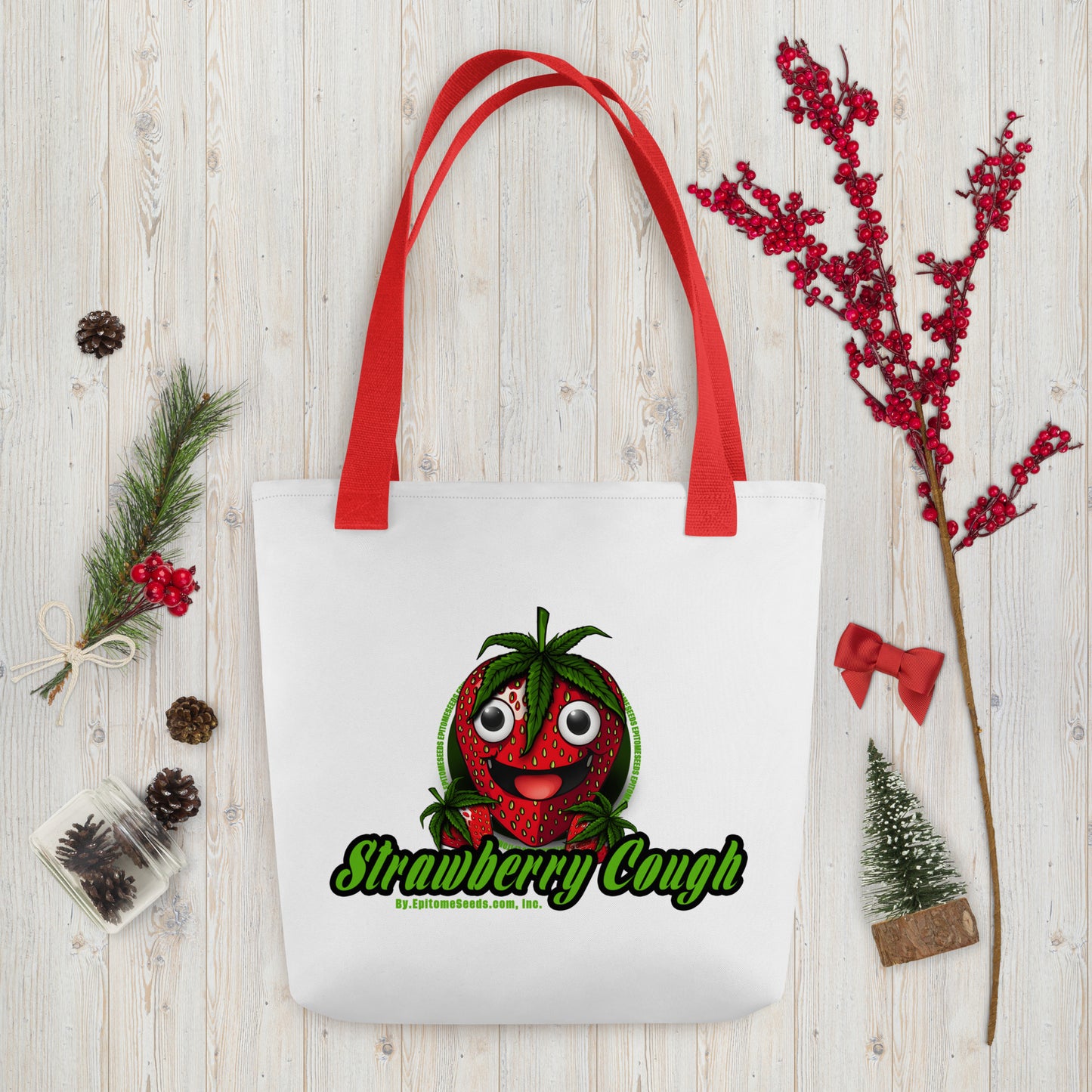 Strawberry Cough Strain Tote bag