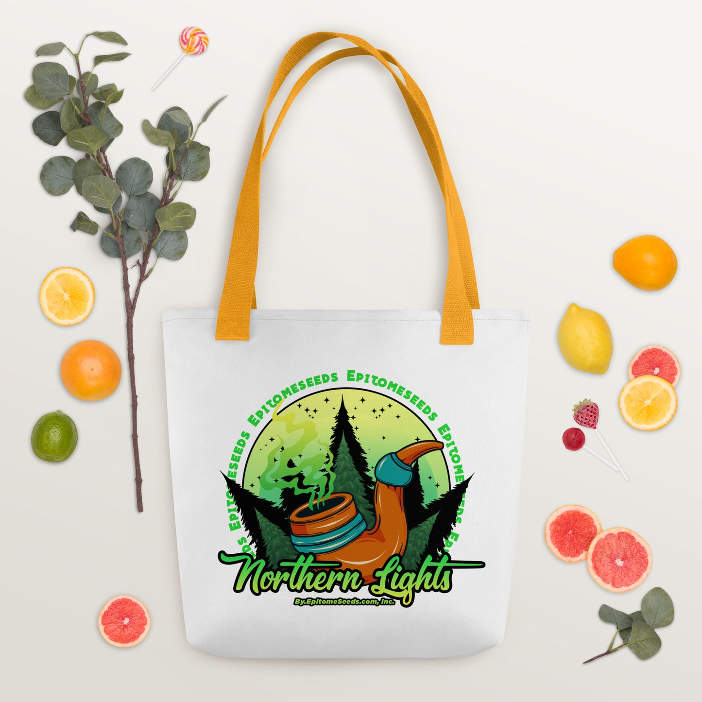 Northern Lights Strain Tote bag