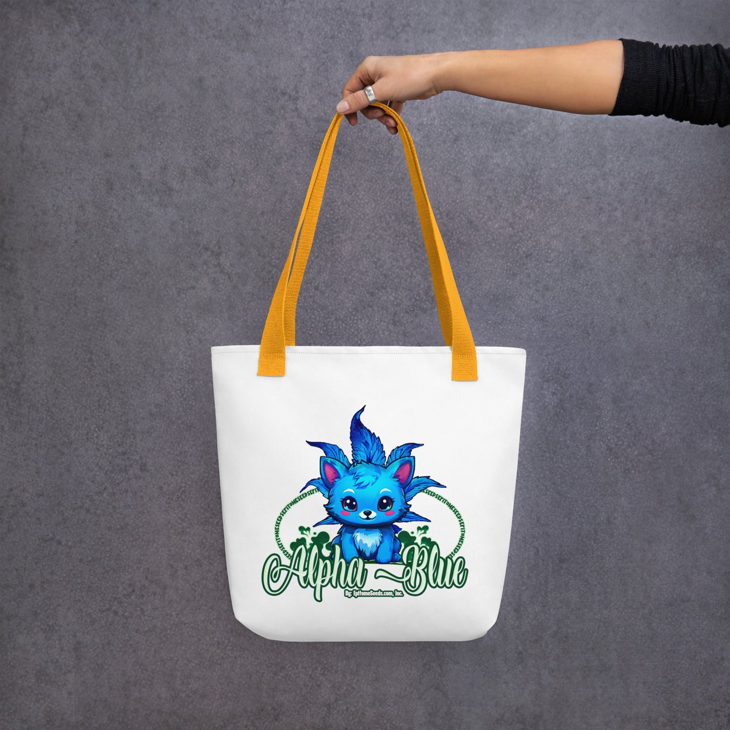 Alpha Blue Strain Tote bag