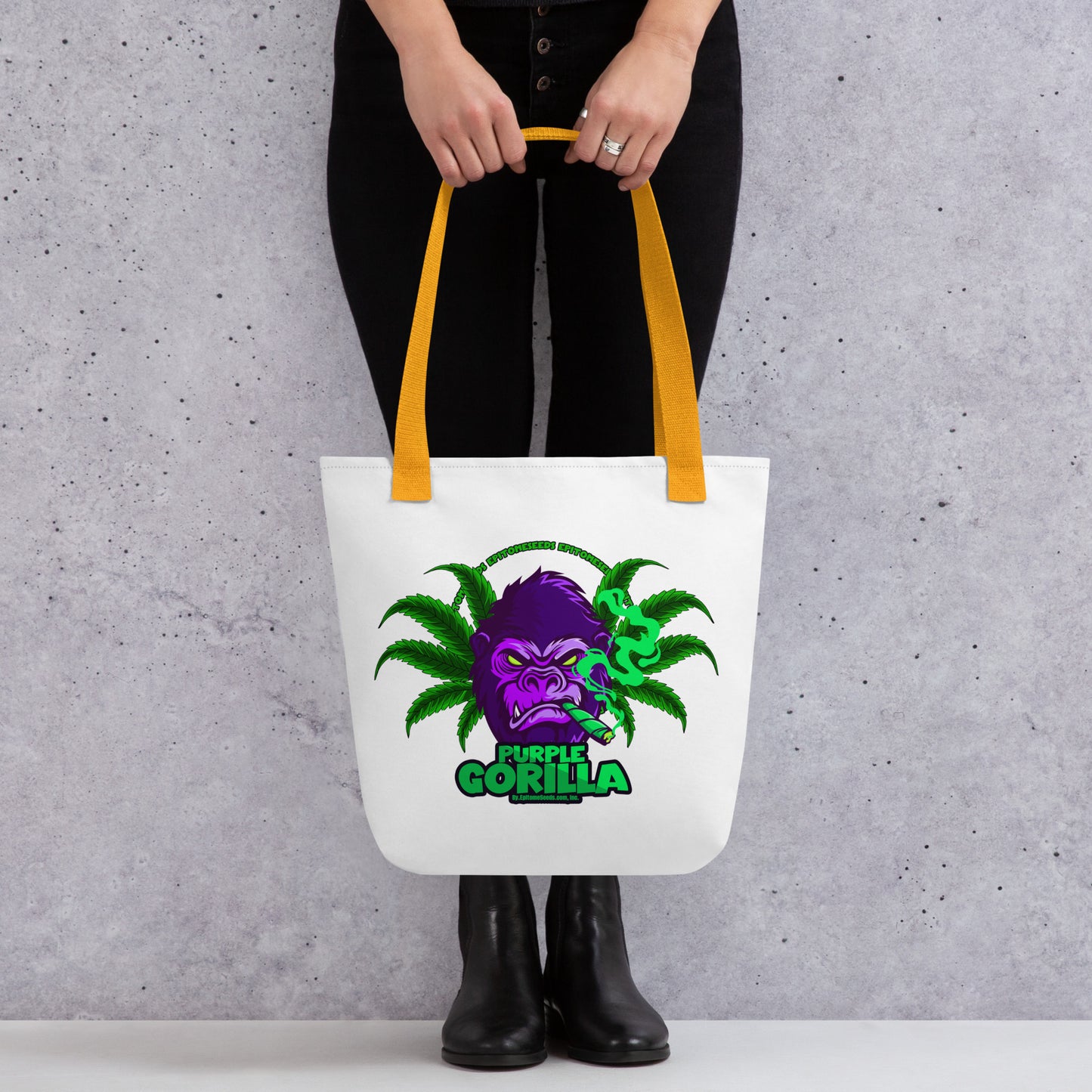 Purple Gorilla Strain Tote bag