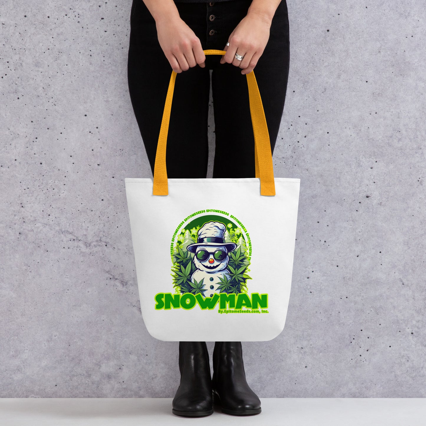 Snowman Strain Tote bag