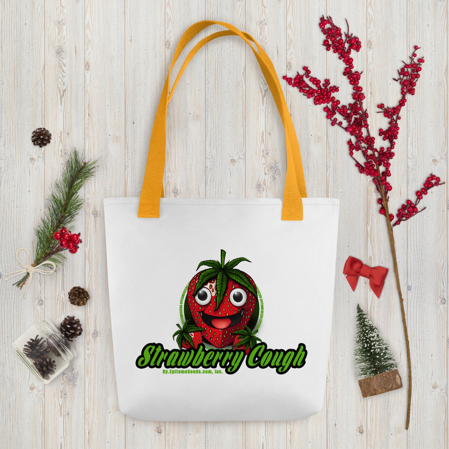 Strawberry Cough Strain Tote bag