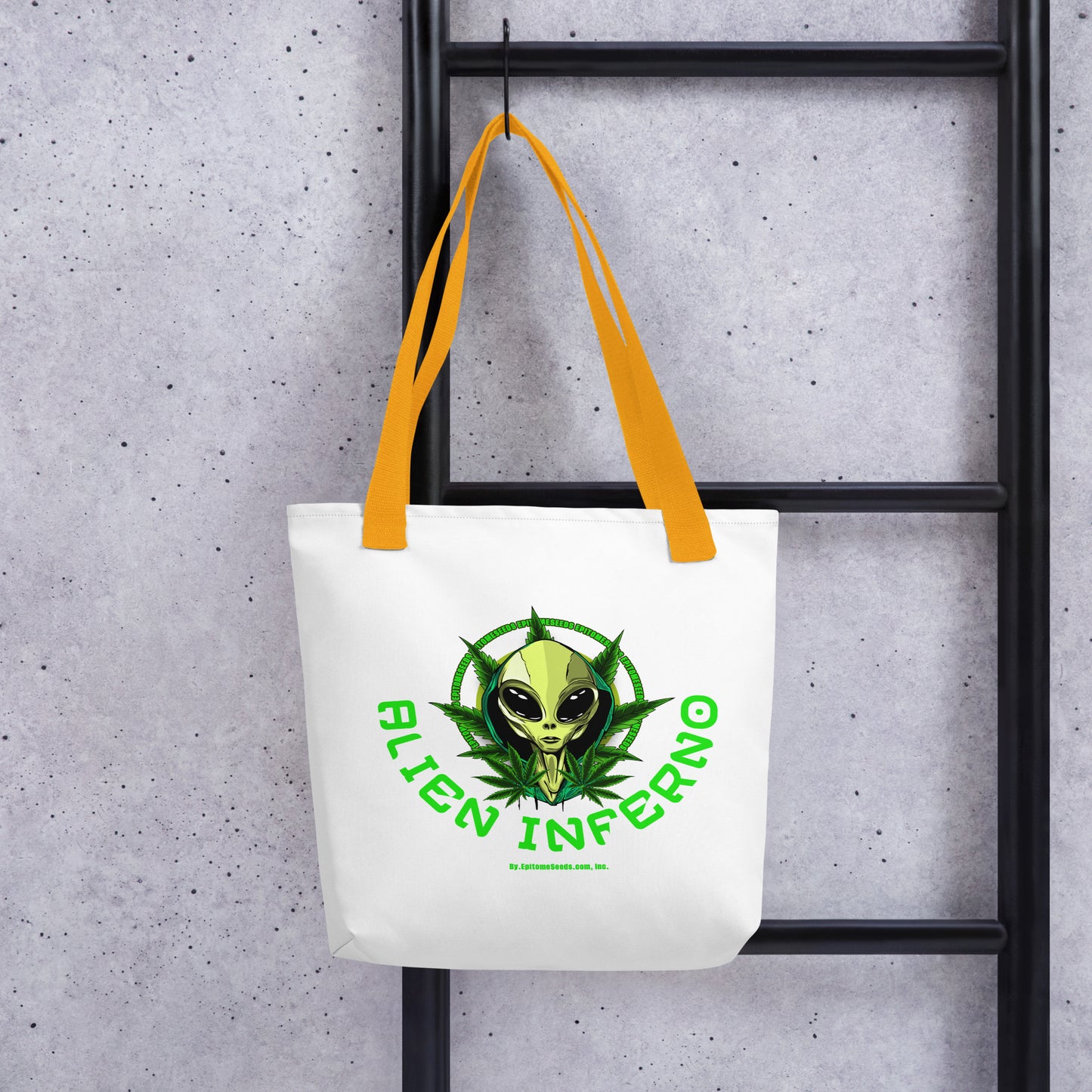 Alien Inferno Strain Tote bag