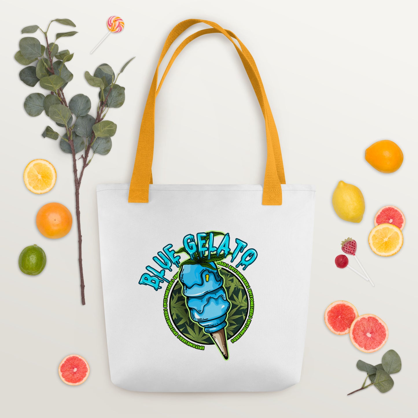 Blue Gelato Strain Tote bag