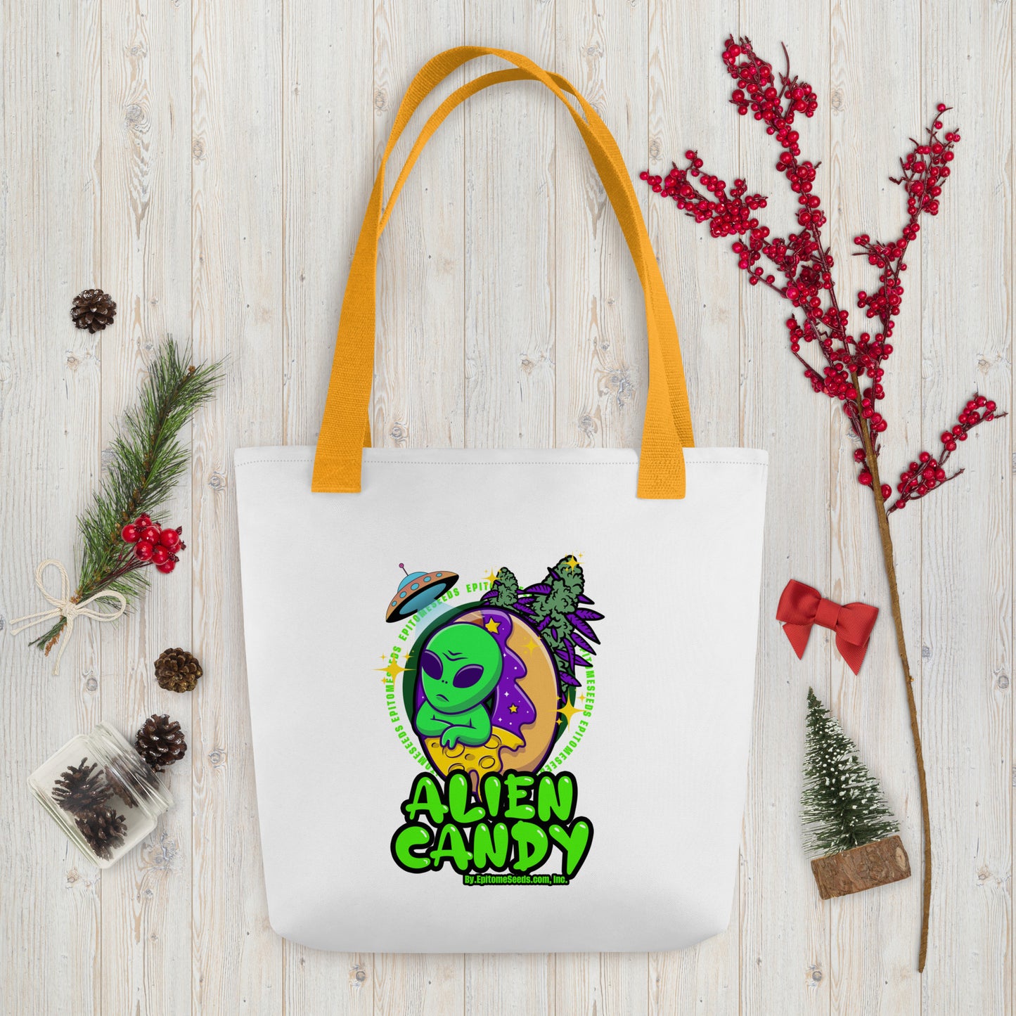 Alien Candy Strain Tote bag