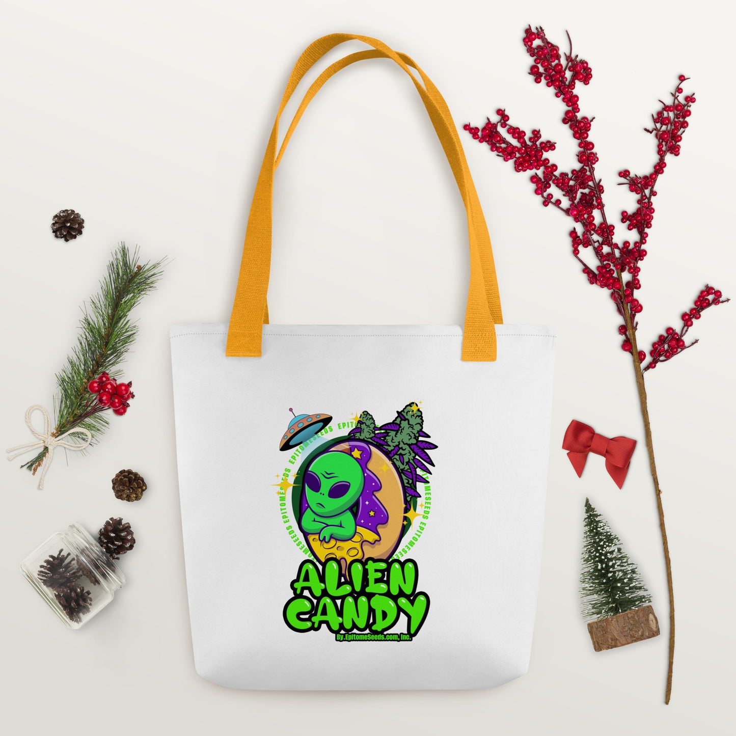 Alien Candy Strain Tote bag