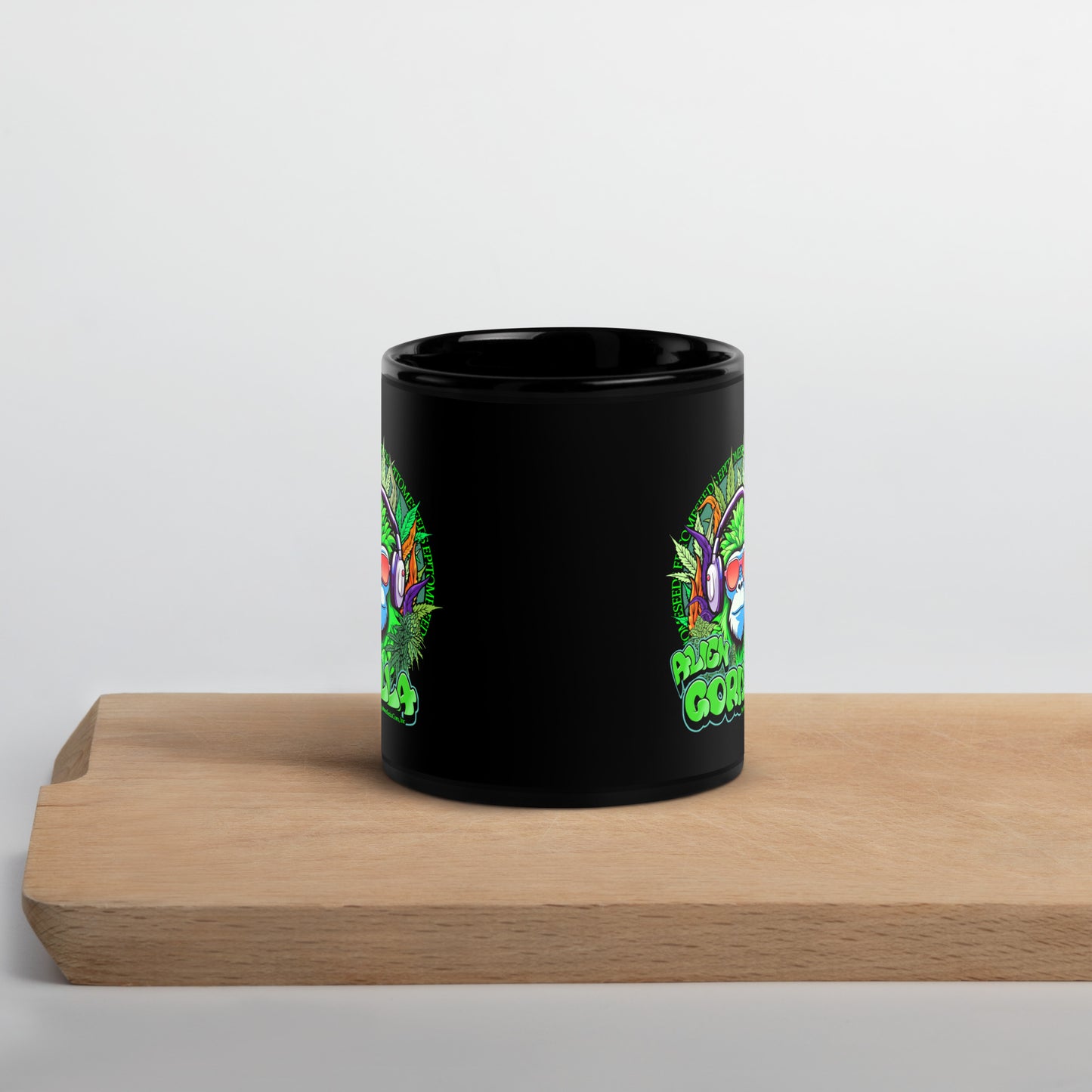 Alien Gorilla Strain Black Mug