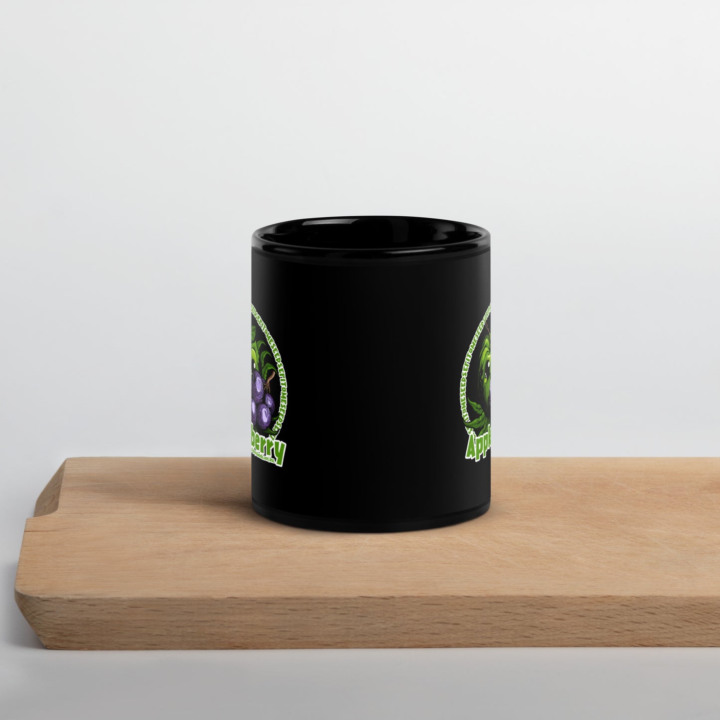 Appleberry Black Mug