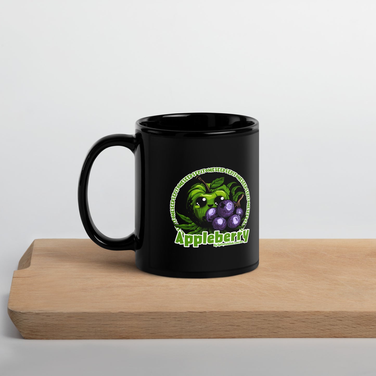 Appleberry Black Mug