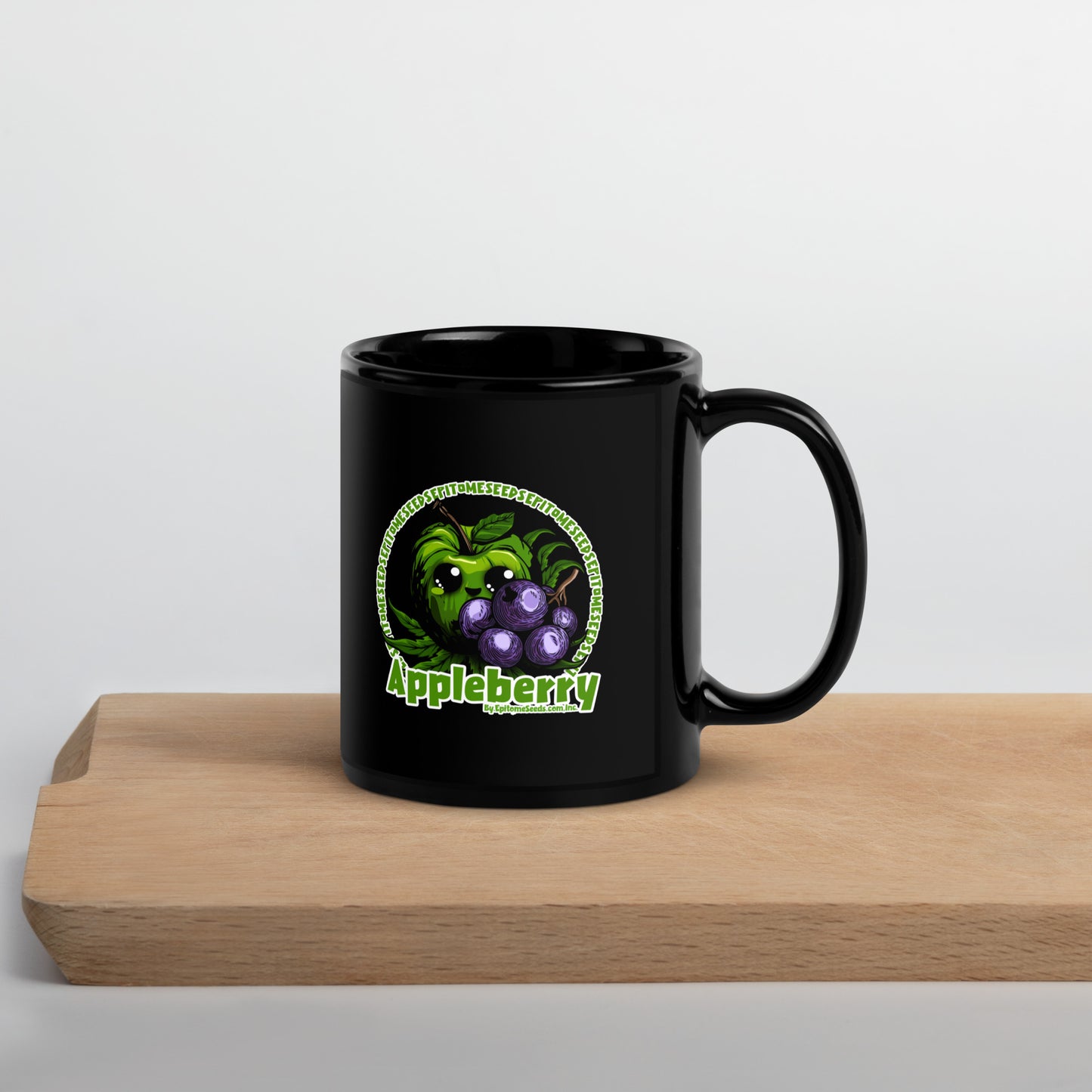 Appleberry Black Mug