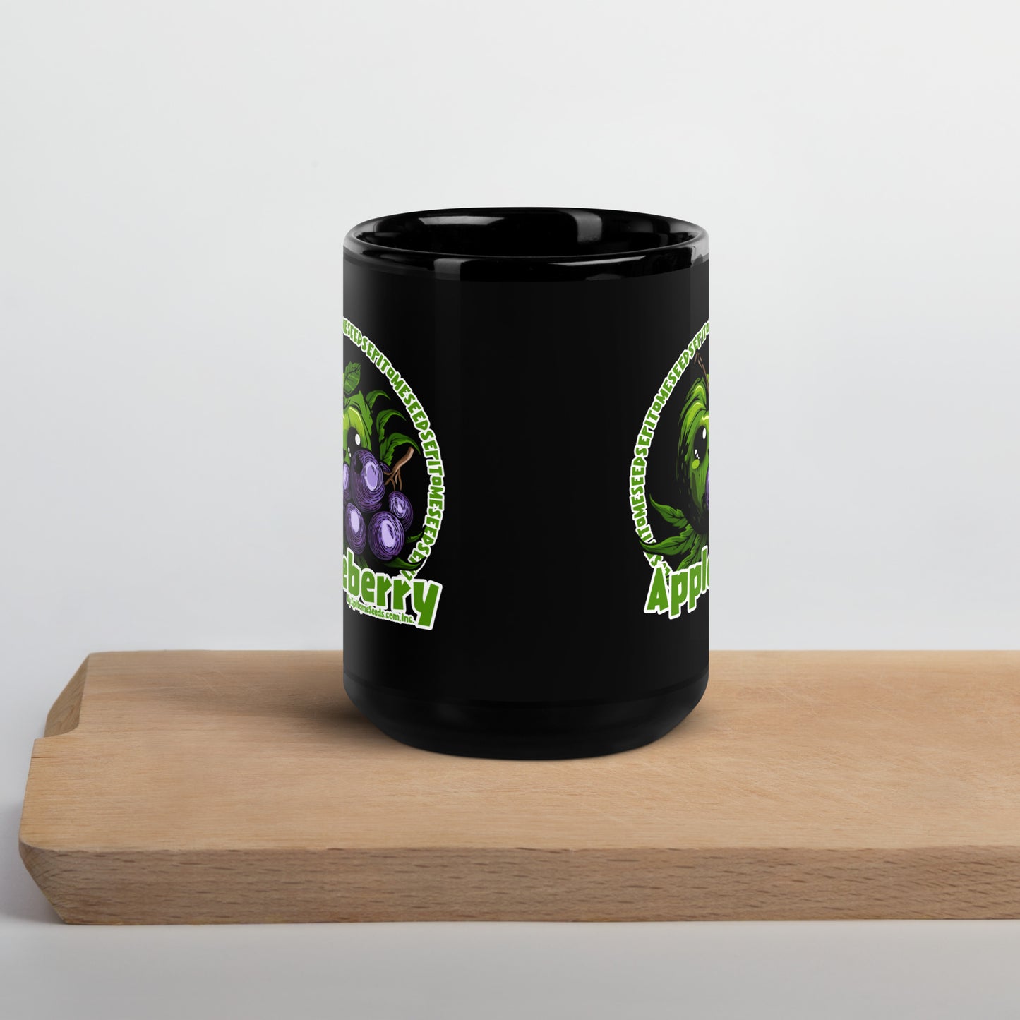 Appleberry Black Mug