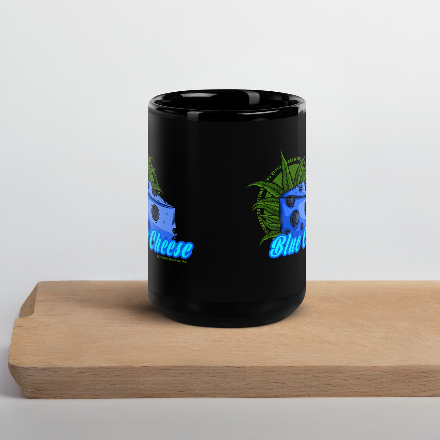 Blue Cheese Strain Black Mug