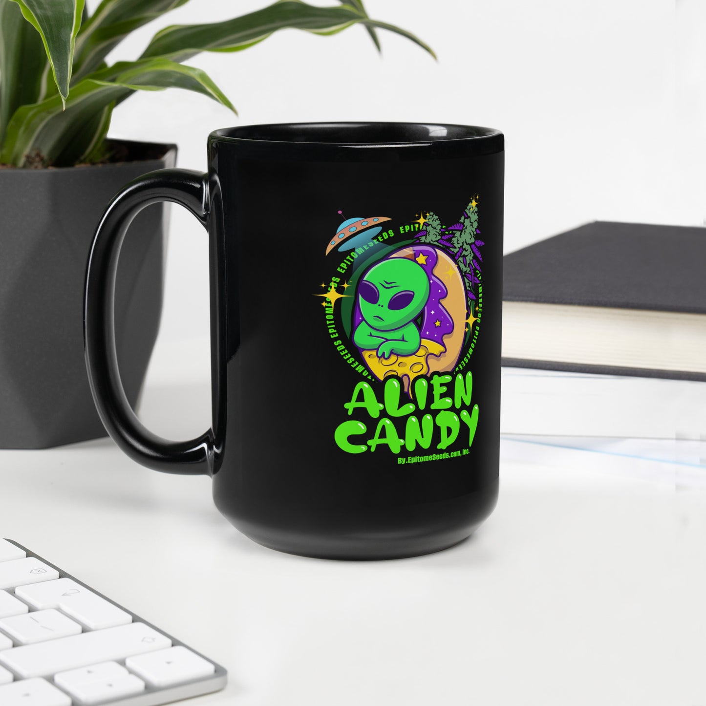 Alien Candy Strain Black Mug