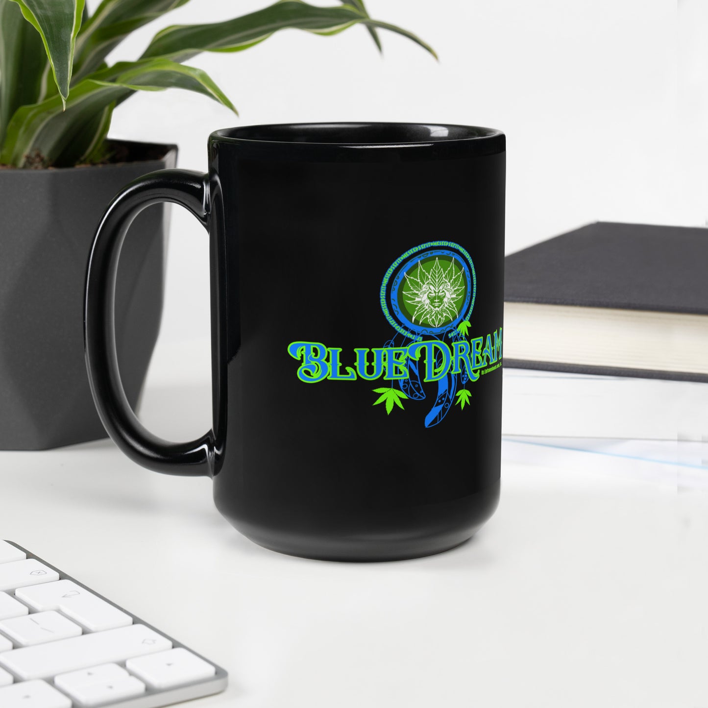 Blue Dream Strain Black Mug