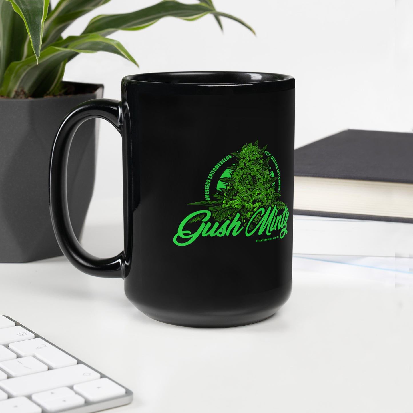 Gush Mintz Strain Black Mug