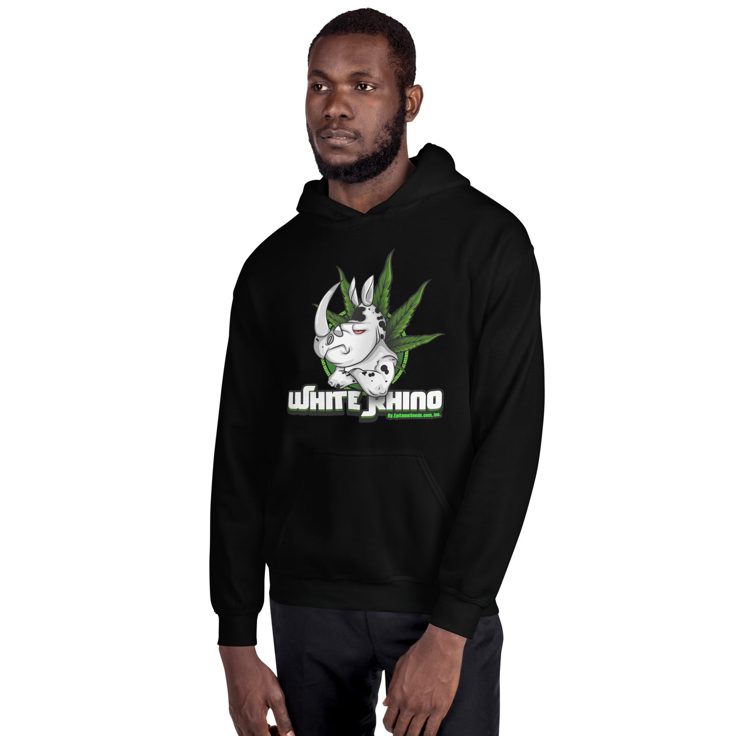 White Rhino Strain Hoodie