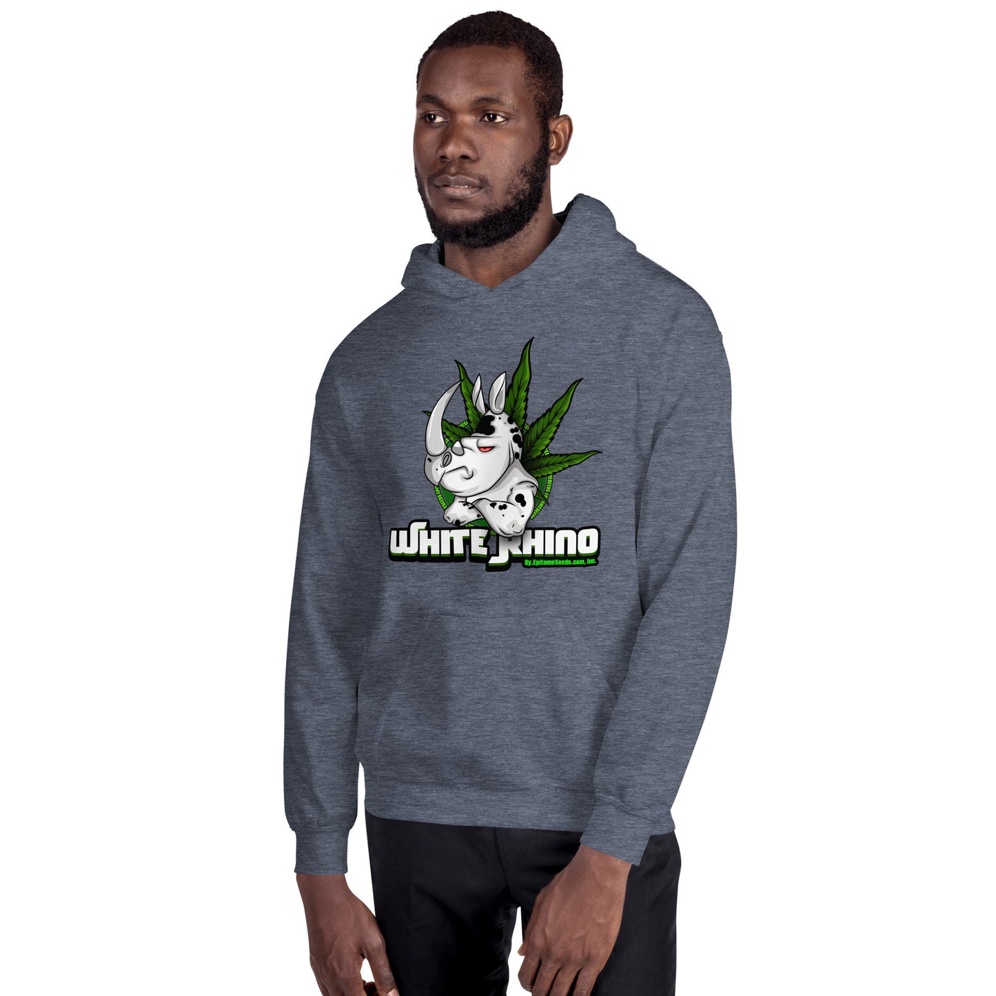 White Rhino Strain Hoodie