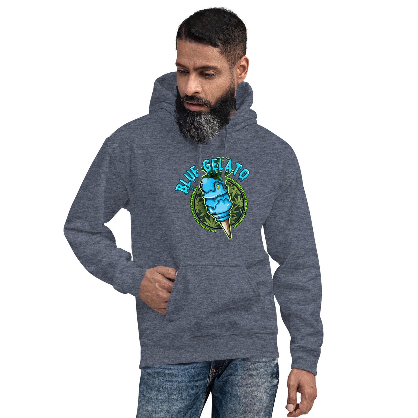 Blue Gelato Strain Hoodie