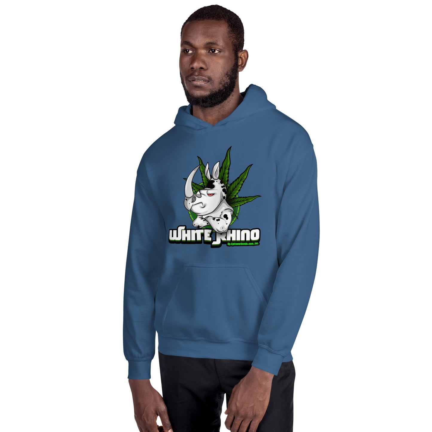 White Rhino Strain Hoodie