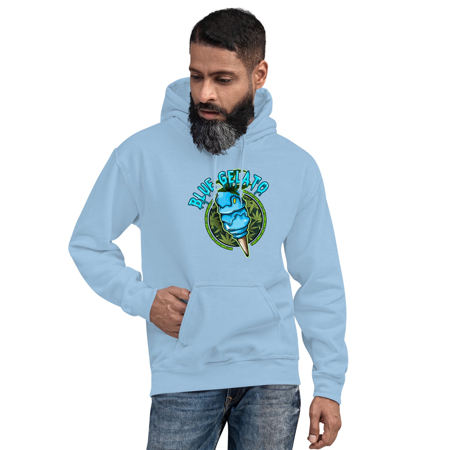 Blue Gelato Strain Hoodie