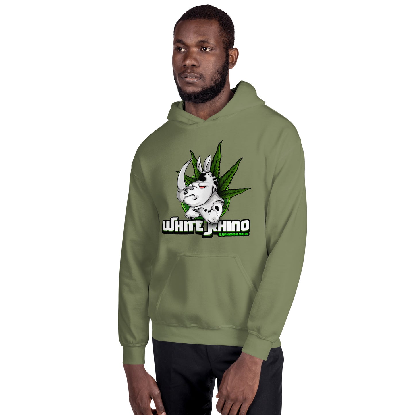 White Rhino Strain Hoodie