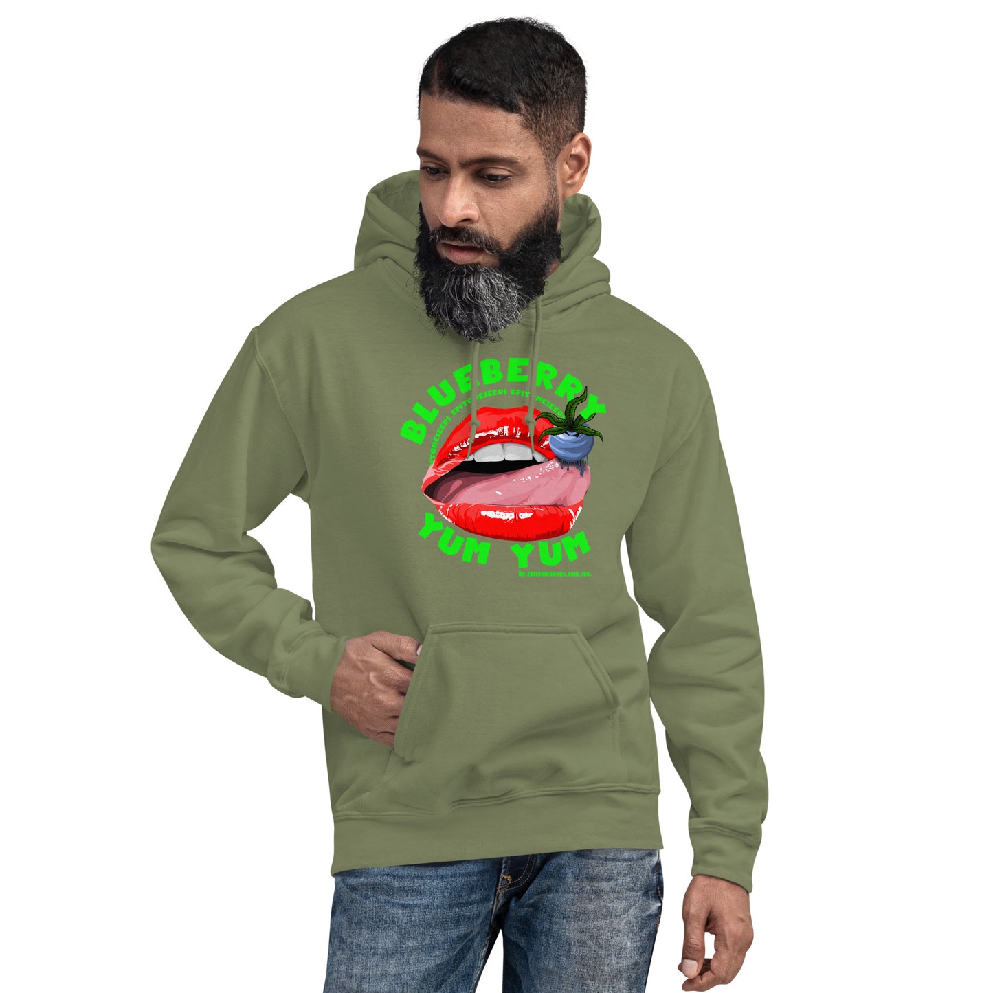 Blueberry Yum Yum Strain Hoodie