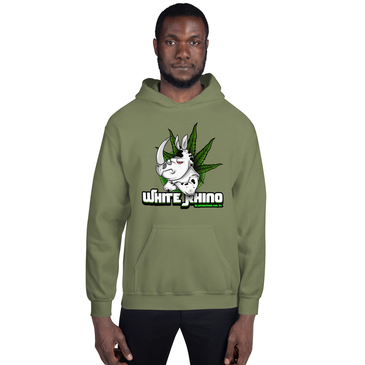 White Rhino Strain Hoodie