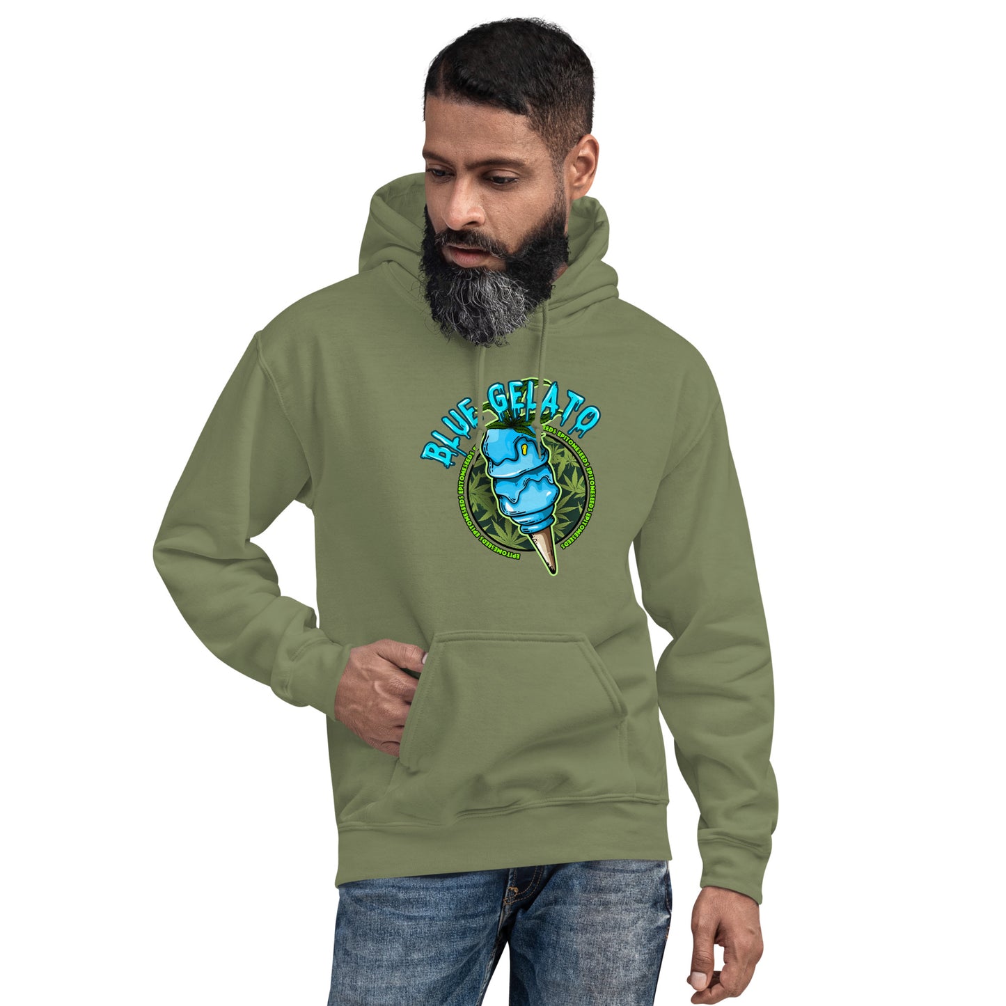 Blue Gelato Strain Hoodie