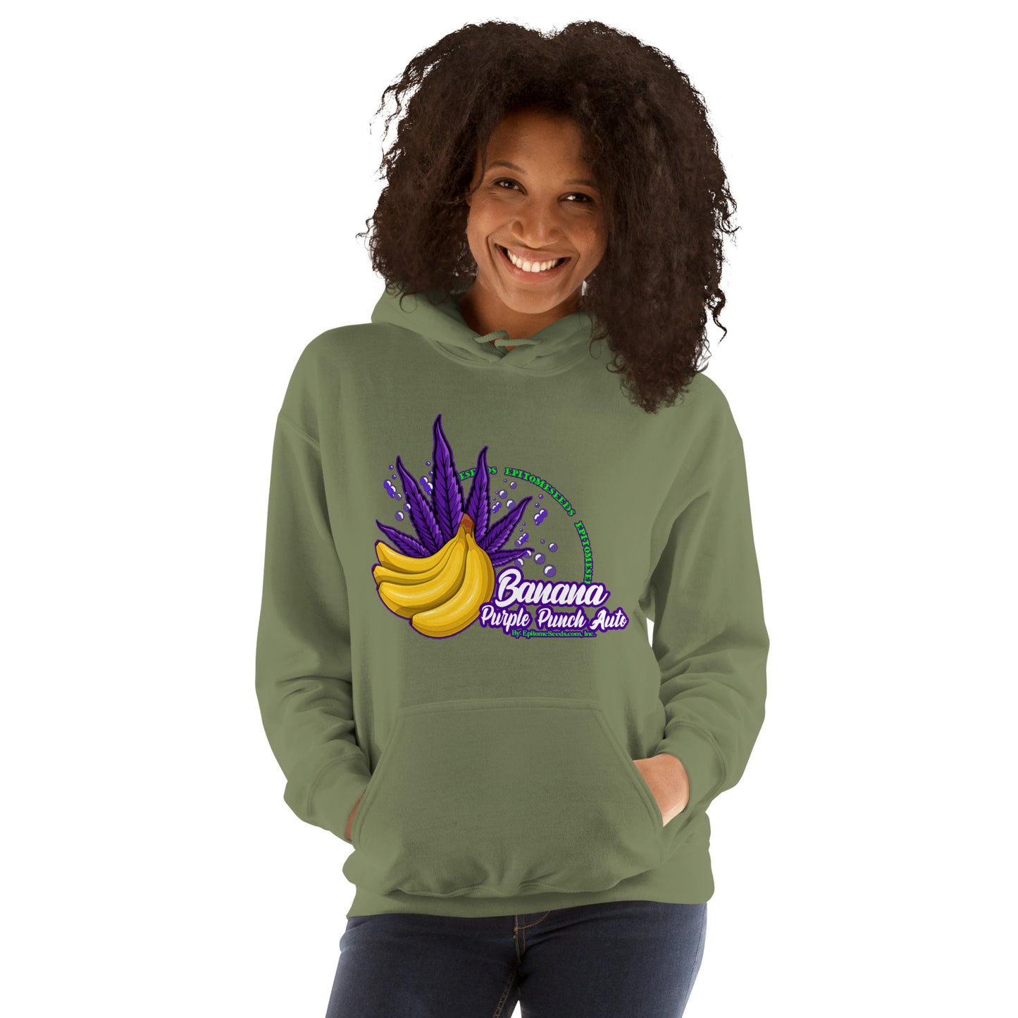 Banana Purple Punch Auto Strain Hoodie