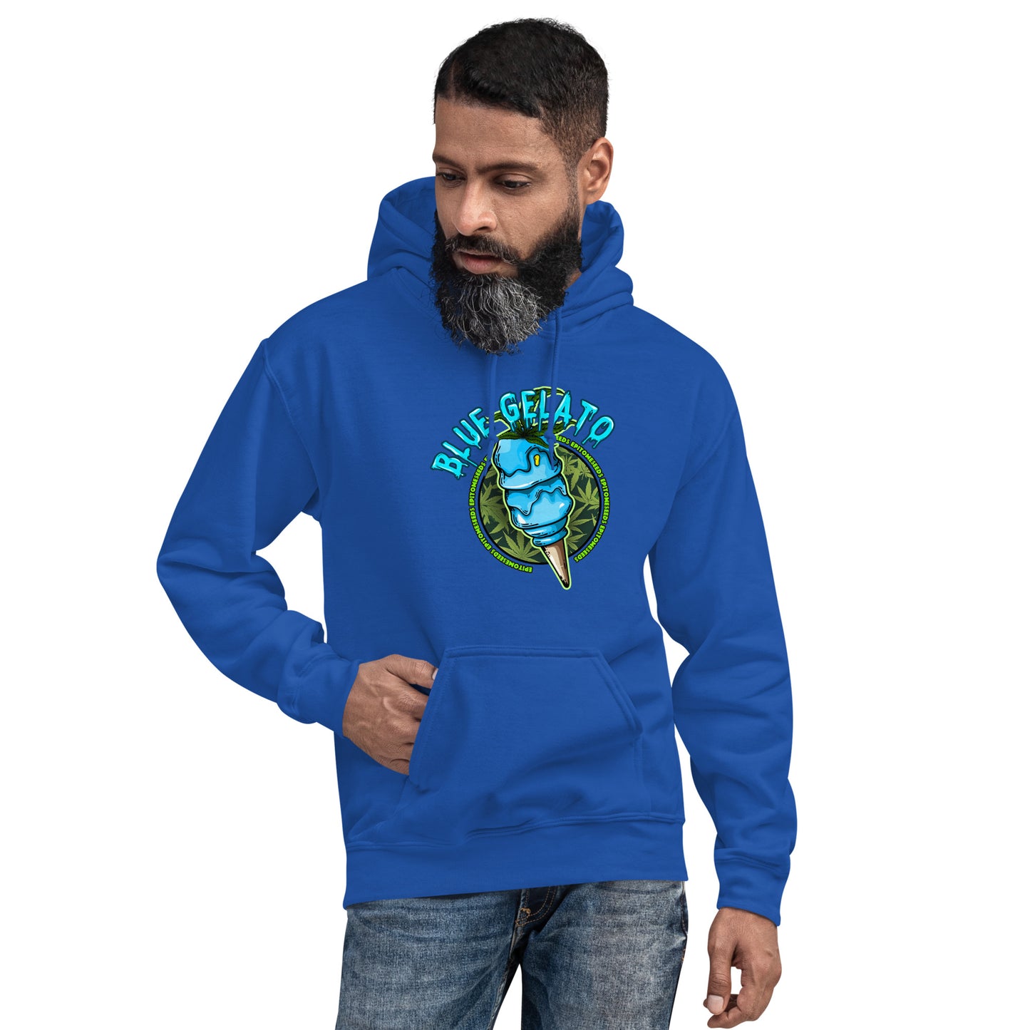 Blue Gelato Strain Hoodie