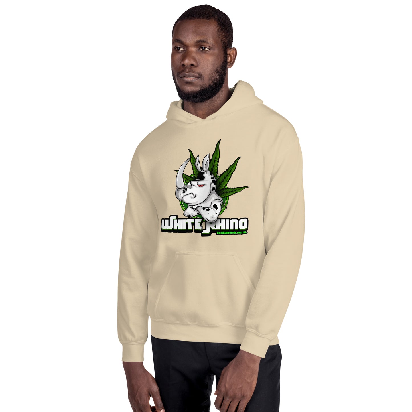 White Rhino Strain Hoodie