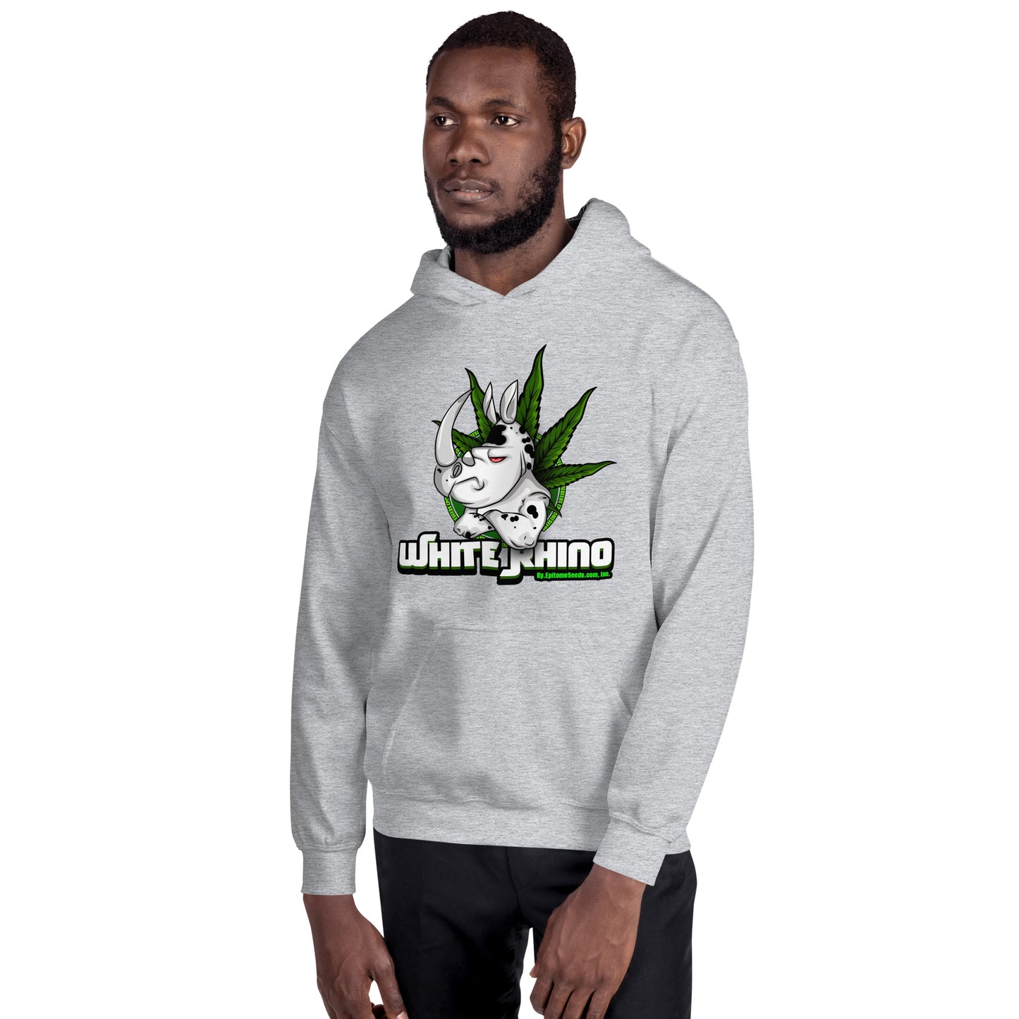 White Rhino Strain Hoodie