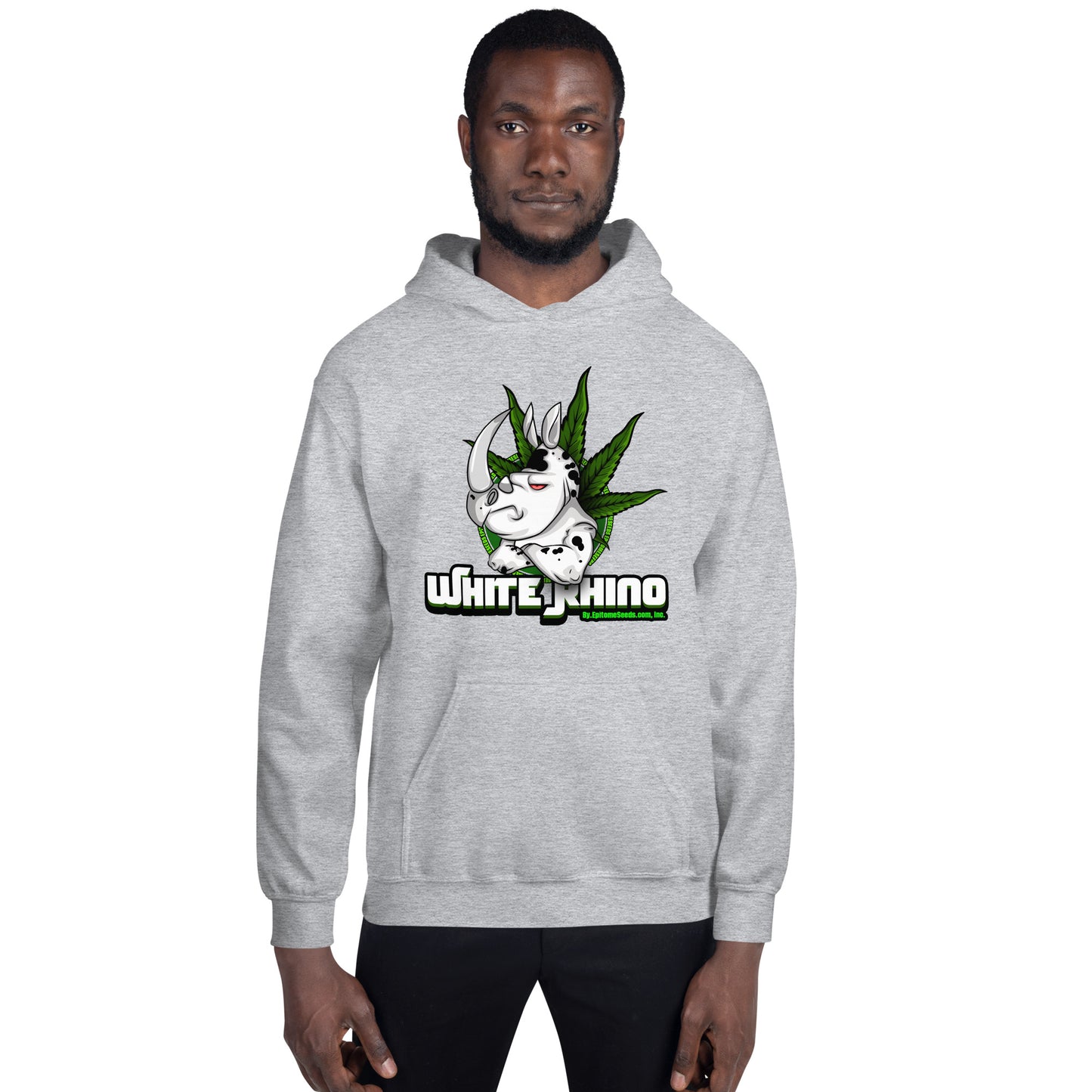 White Rhino Strain Hoodie