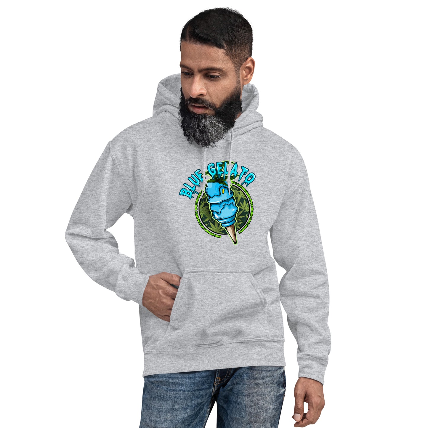 Blue Gelato Strain Hoodie