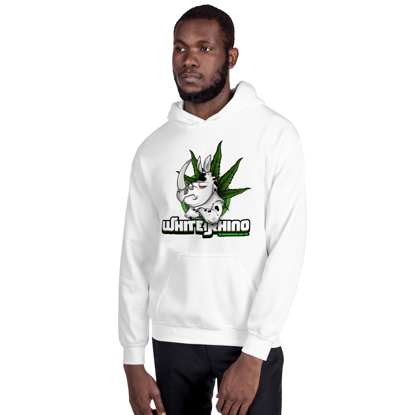 White Rhino Strain Hoodie