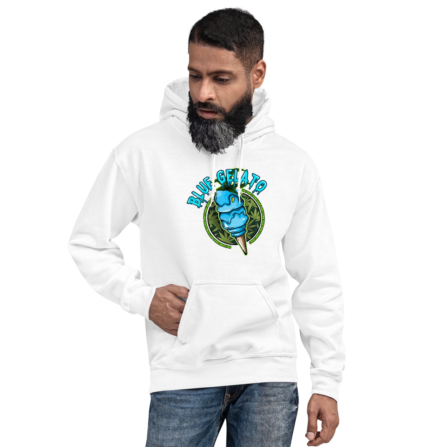 Blue Gelato Strain Hoodie