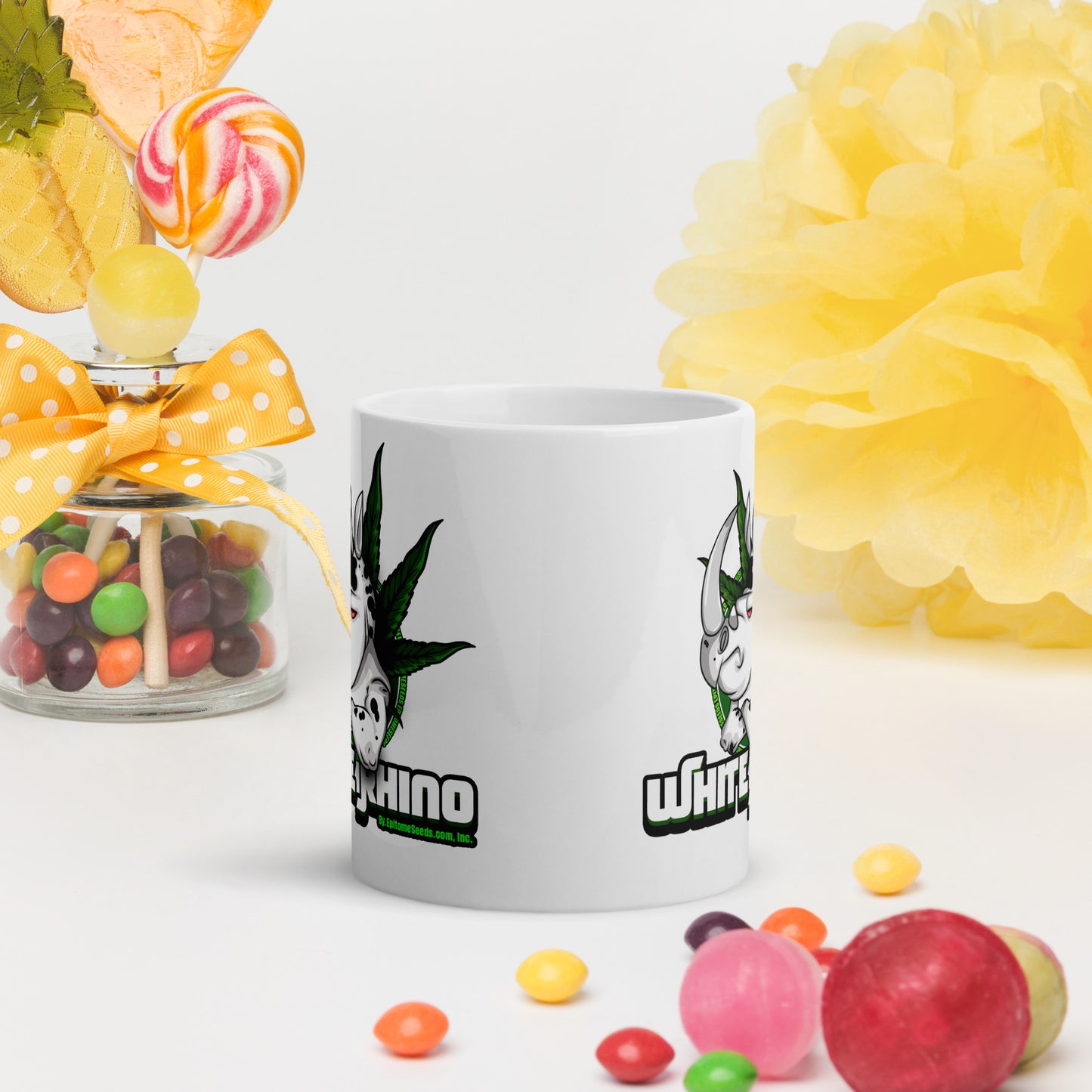 White Rhino Strain Mug